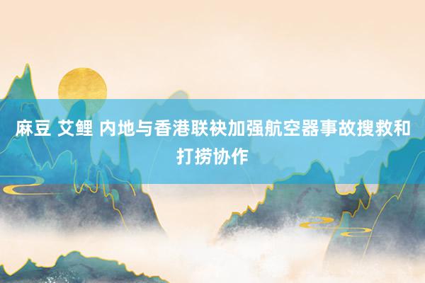 麻豆 艾鲤 内地与香港联袂加强航空器事故搜救和打捞协作